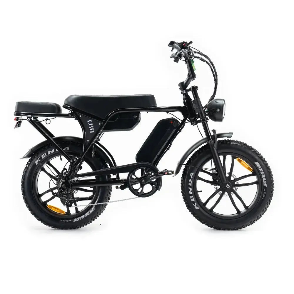 OUXI V8 6.0 (C80) MAX - Dubbele accu - Fatbike 2025 + achterzitje + voetsteuntjes + alarm + ART-2 kettingslot 🎁