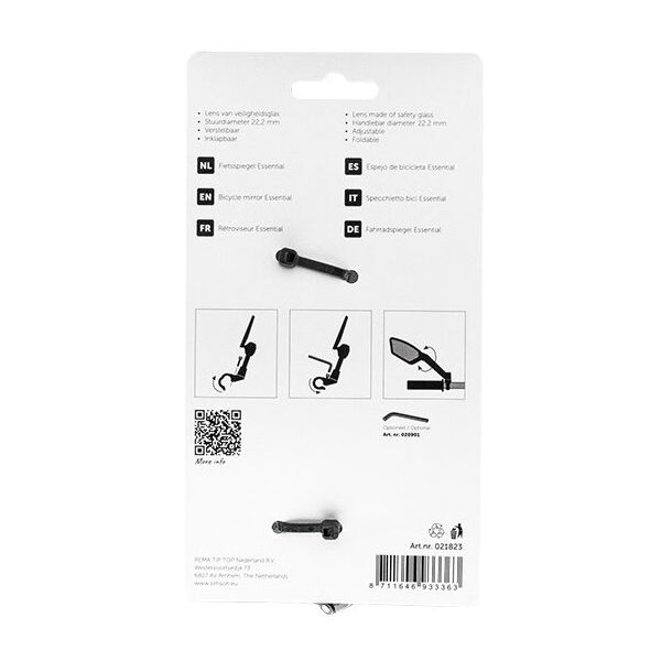 Spiegel voor Fatbikes Links + Rechts