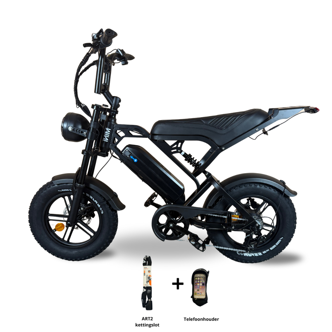 V20 mini Special Edition Fatbike 2025 Zwart | Combi-Deal 🔥