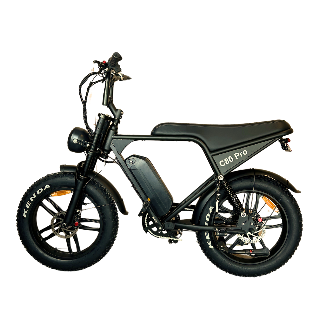 OUXI C80 PRO Fatbike 2025 + voetsteuntjes + alarm + ART-2 kettingslot 🎁