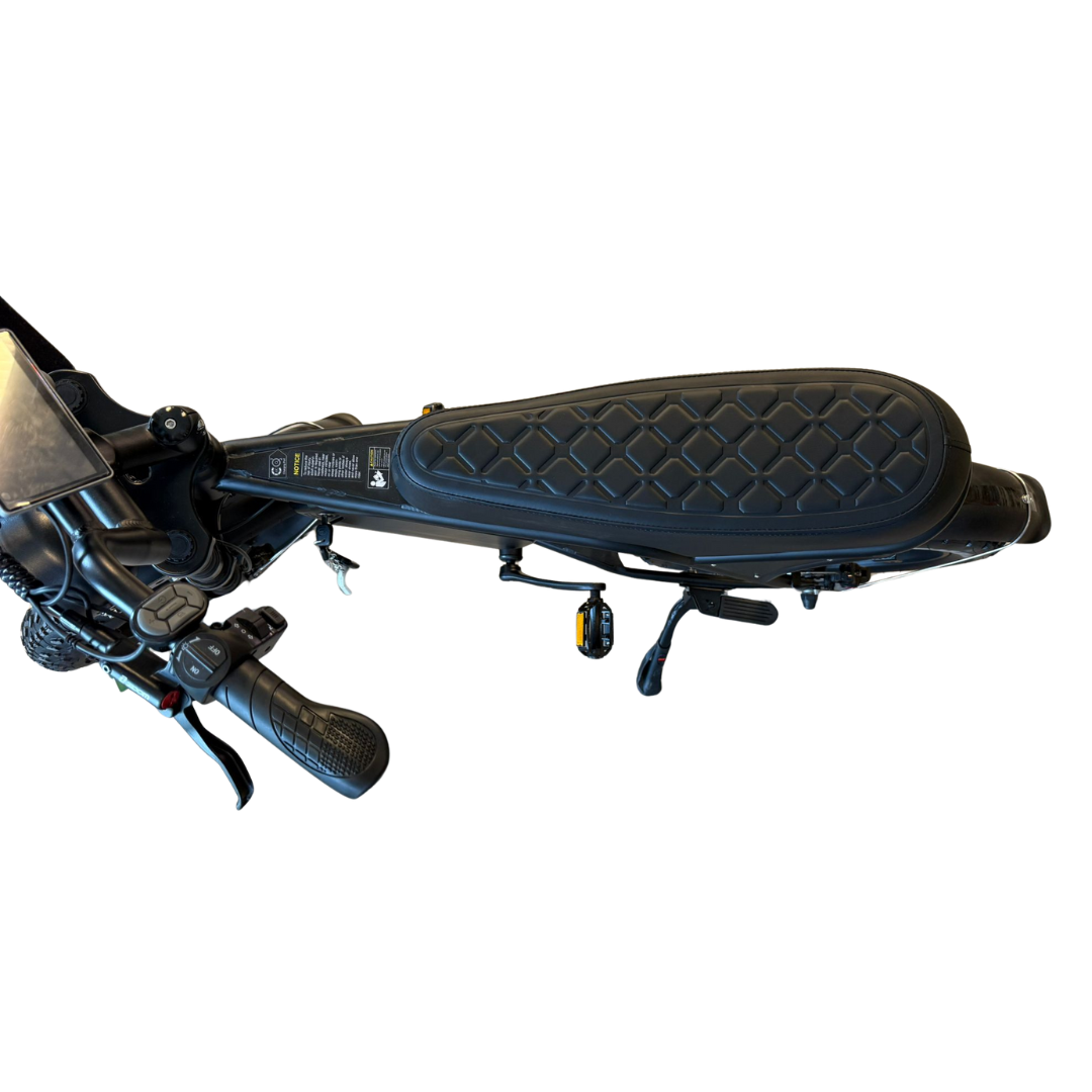 Fatbike Zadel Zwart Ruitvorm