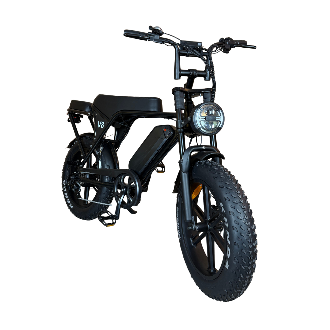 OUXI V8 5.0 Fatbike 2025 + achterzitje + voetsteuntjes + alarm + telefoonhouder + ART-2 Kettingslot 🎁