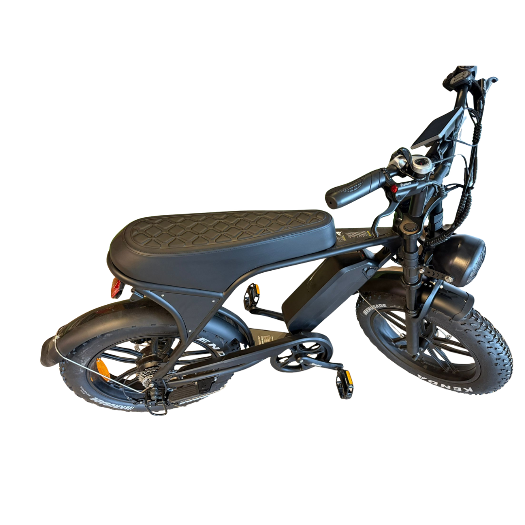 Fatbike Zadel Zwart Ruitvorm