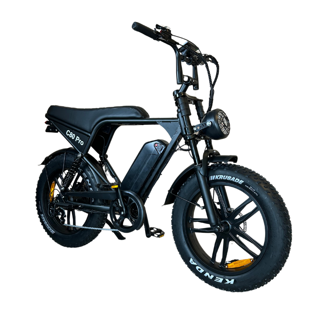 OUXI C80 PRO Fatbike 2025 + voetsteuntjes + alarm + ART-2 kettingslot 🎁