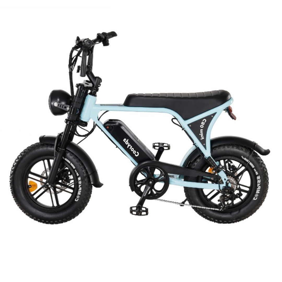 OUXI C80 mini Fatbike 2025 16inch Zwart + ART-2 kettingslot 🎁