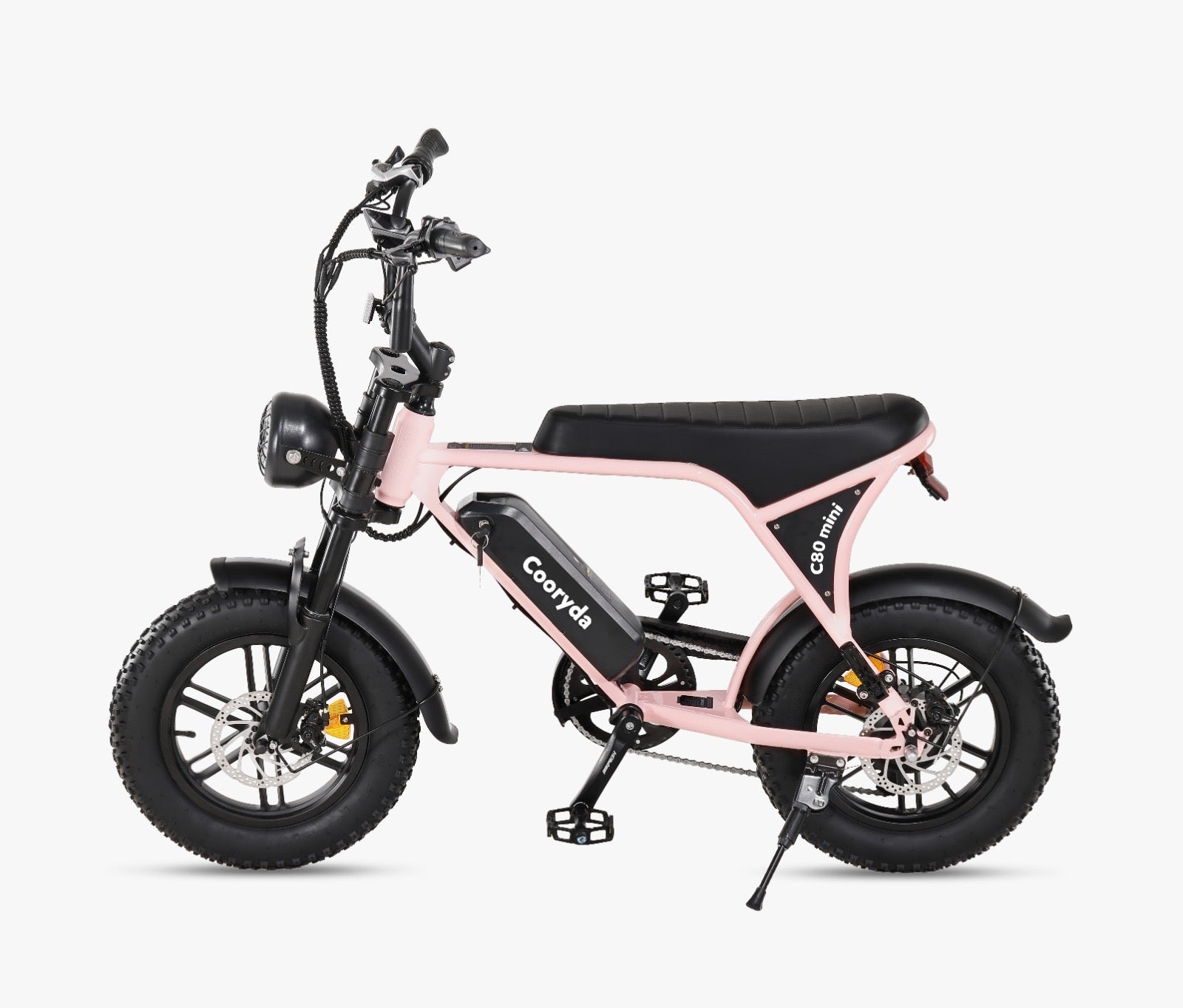 OUXI C80 mini Fatbike 2025 16inch Roze + ART-2 kettingslot 🎁