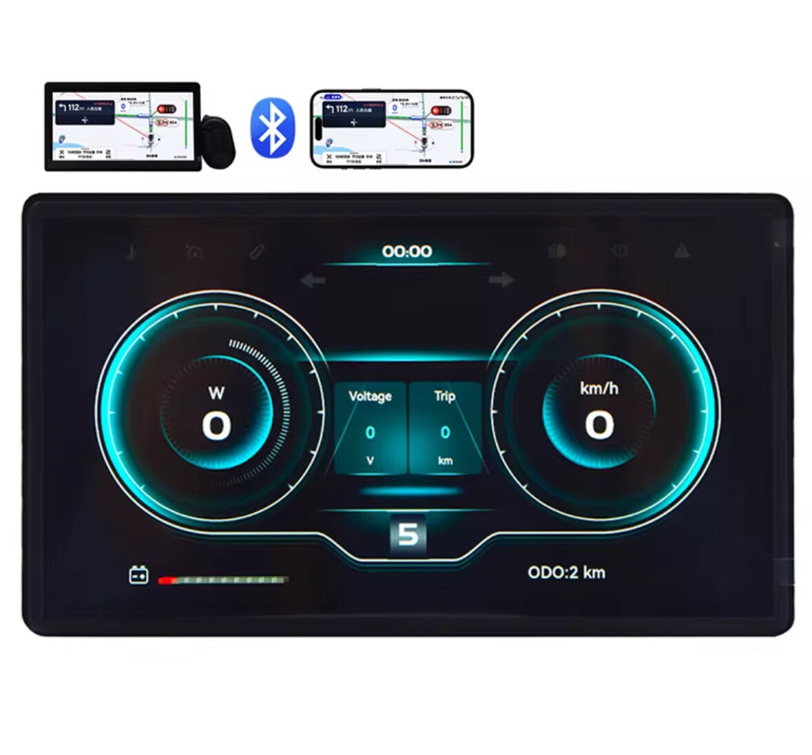 CarPlay Display H8 – voor OUXI V8 / H9 / QMWHEEL V20/V30/V20 Pro