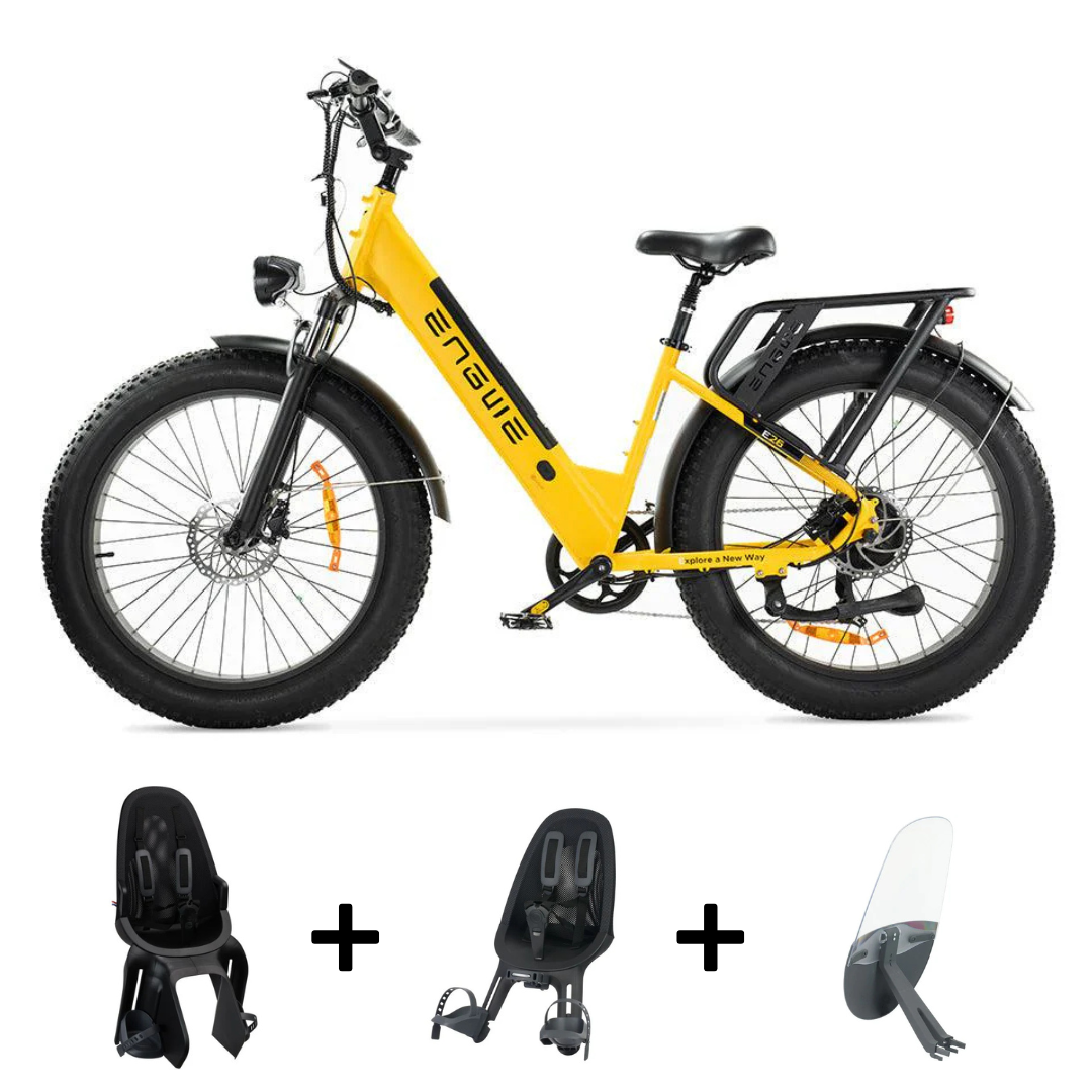 ENGWE E26 | Family-Deal | Lage instap | Fatbike | Geel | Peuter