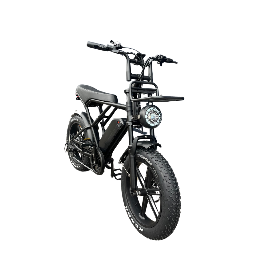 OUXI H9 Fatbike 2025 + voorrekje + voetsteuntjes + alarm + ART-2 kettingslot 🎁