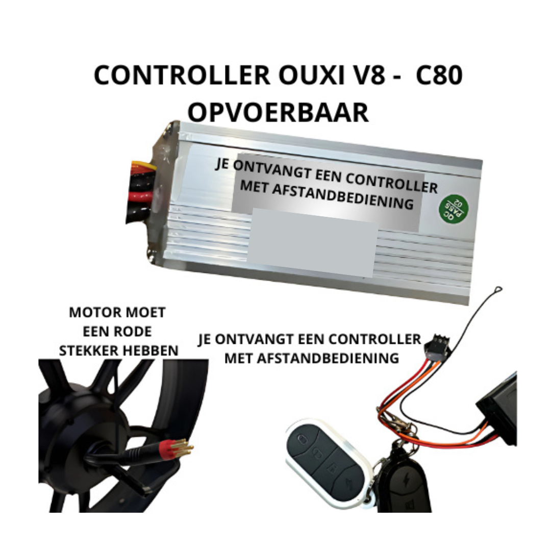 Opvoerset voor OUXI - V8 - C80 - Q8 - PRO - Alle OUXI modellen  Fatbike – Zonder Extra Display – Direct Leverbaar