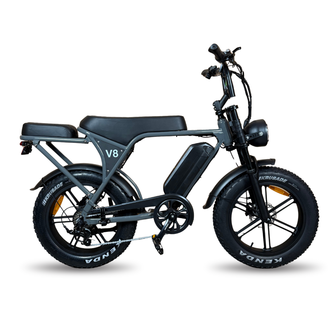 OUXI V8 / C80 6.0 Fatbike 2025 Grijs | Combi-Deal 🔥