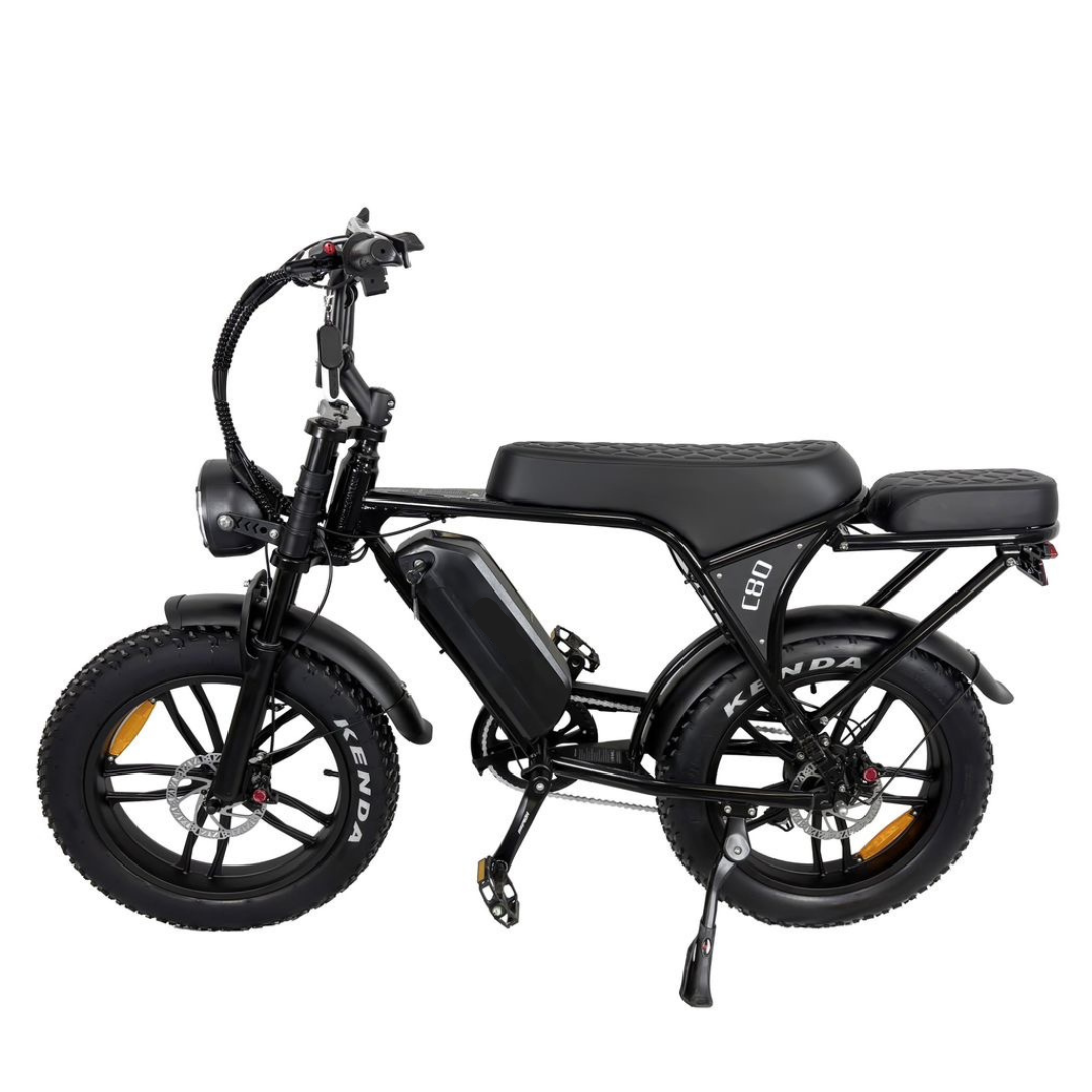 OUXI V8 5.0 (C80) Fatbike 2025 + achterzitje + voetsteuntjes + alarm + ART-2 Kettingslot 🎁