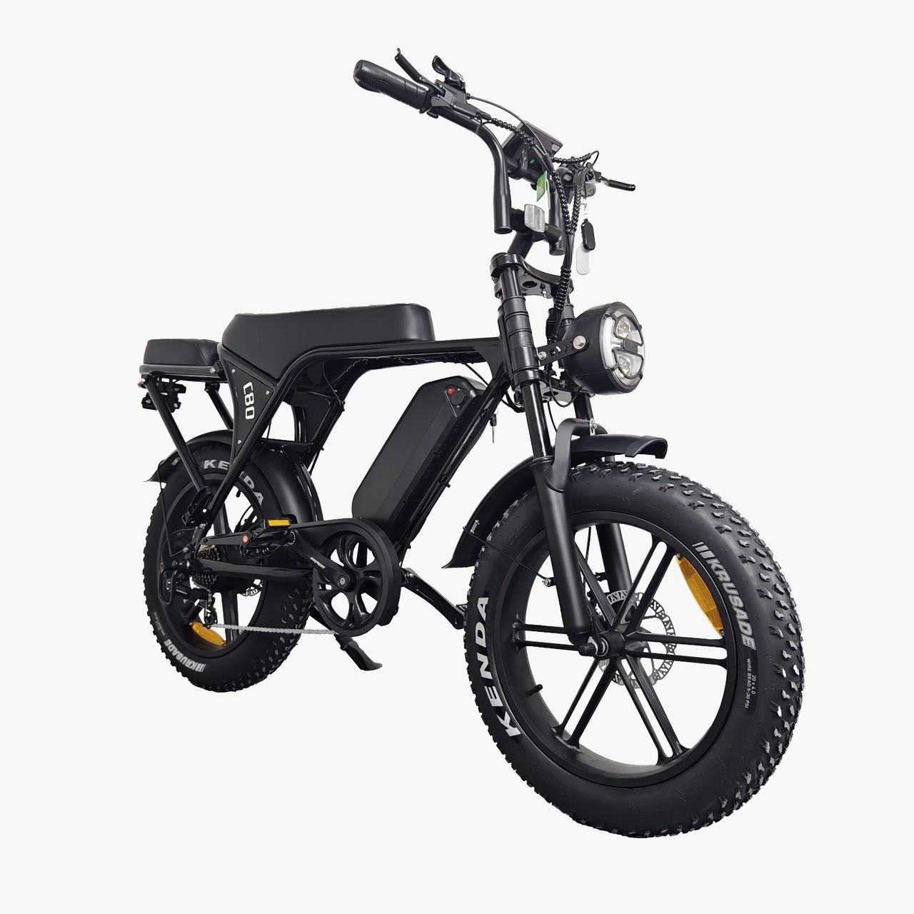 OUXI V8 5.0 (C80) Fatbike 2025 + achterzitje + voetsteuntjes + alarm + telefoonhouder + ART-2 Kettingslot 🎁