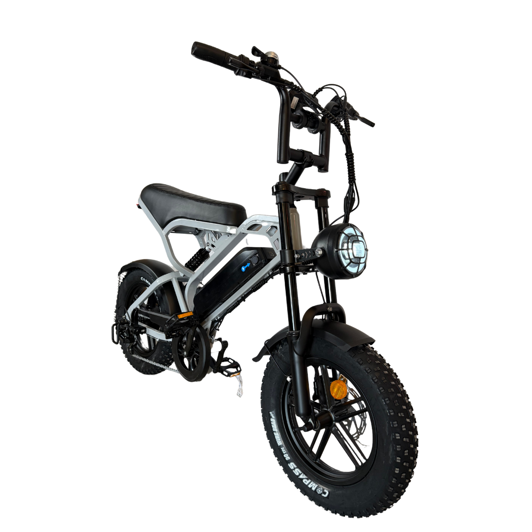 V20 mini Fatbike 2025 16inch Grijs + ART-2 kettingslot 🎁