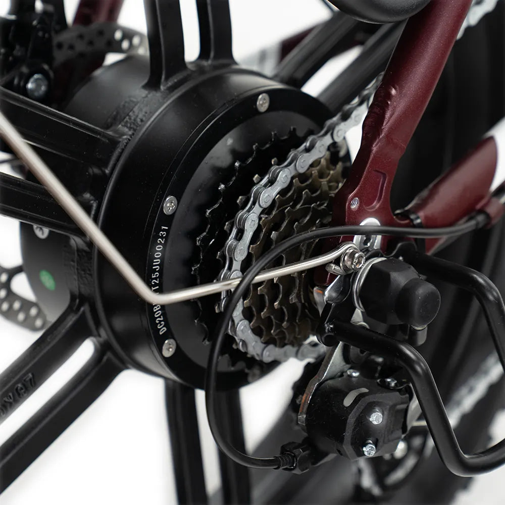 ENGWE L20 Boost - Fatbike - Wijn-rood