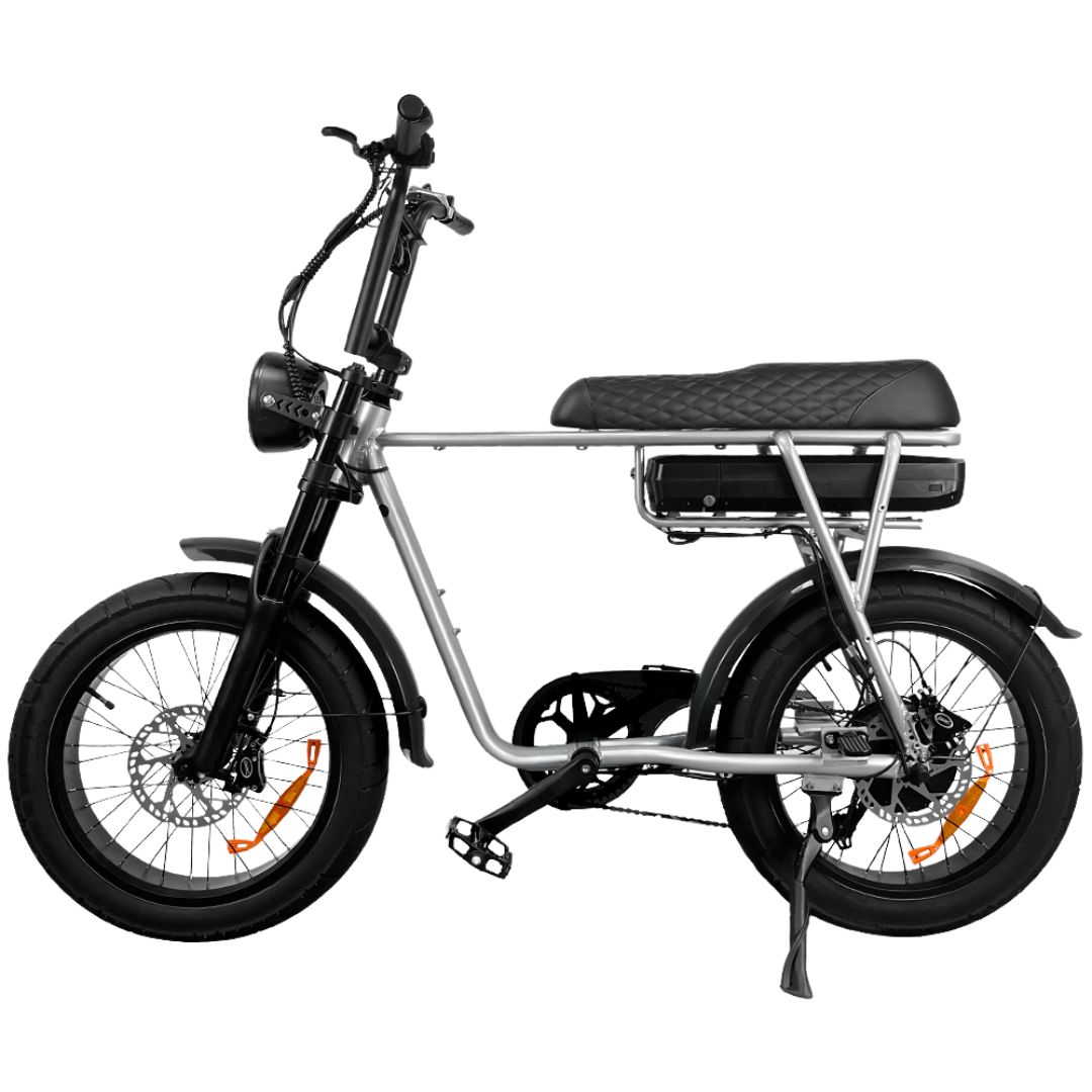 EB2 Fatbike 500W Hydraulische remmen zilver 7go