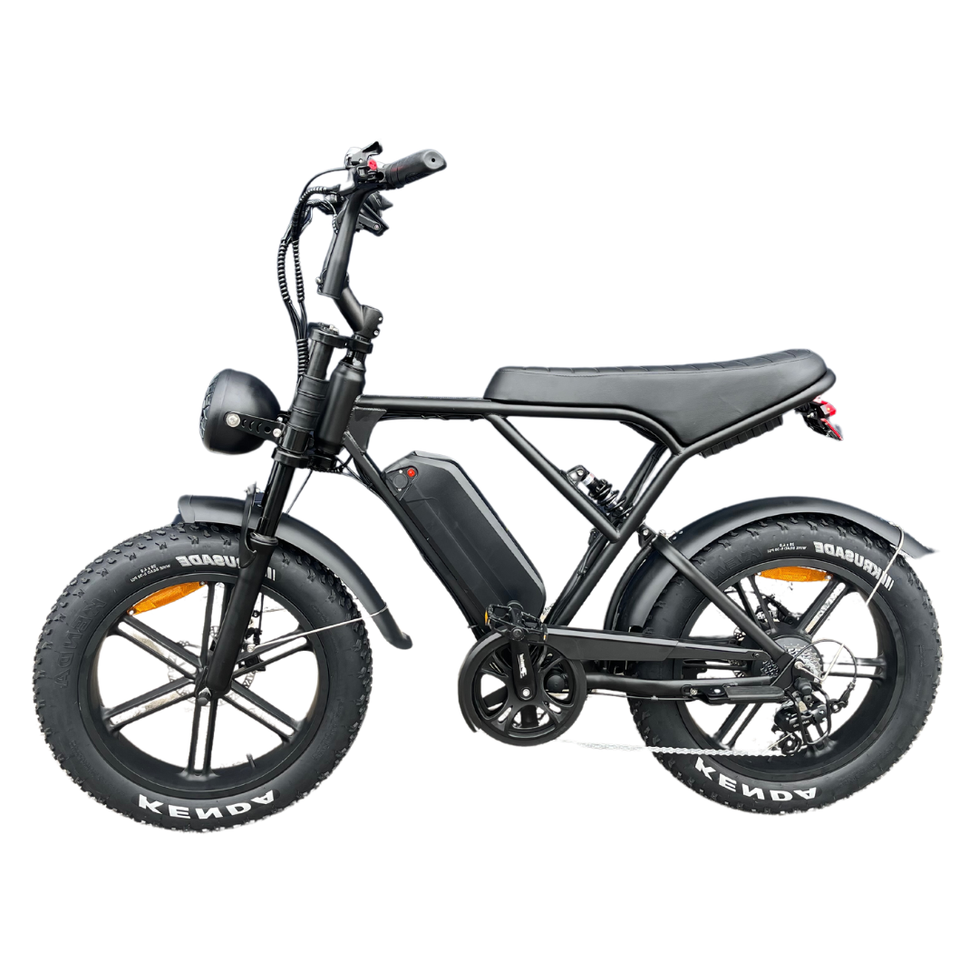 OUXI H9 Fatbike 2025 + voorrekje + voetsteuntjes + alarm + ART-2 kettingslot 🎁