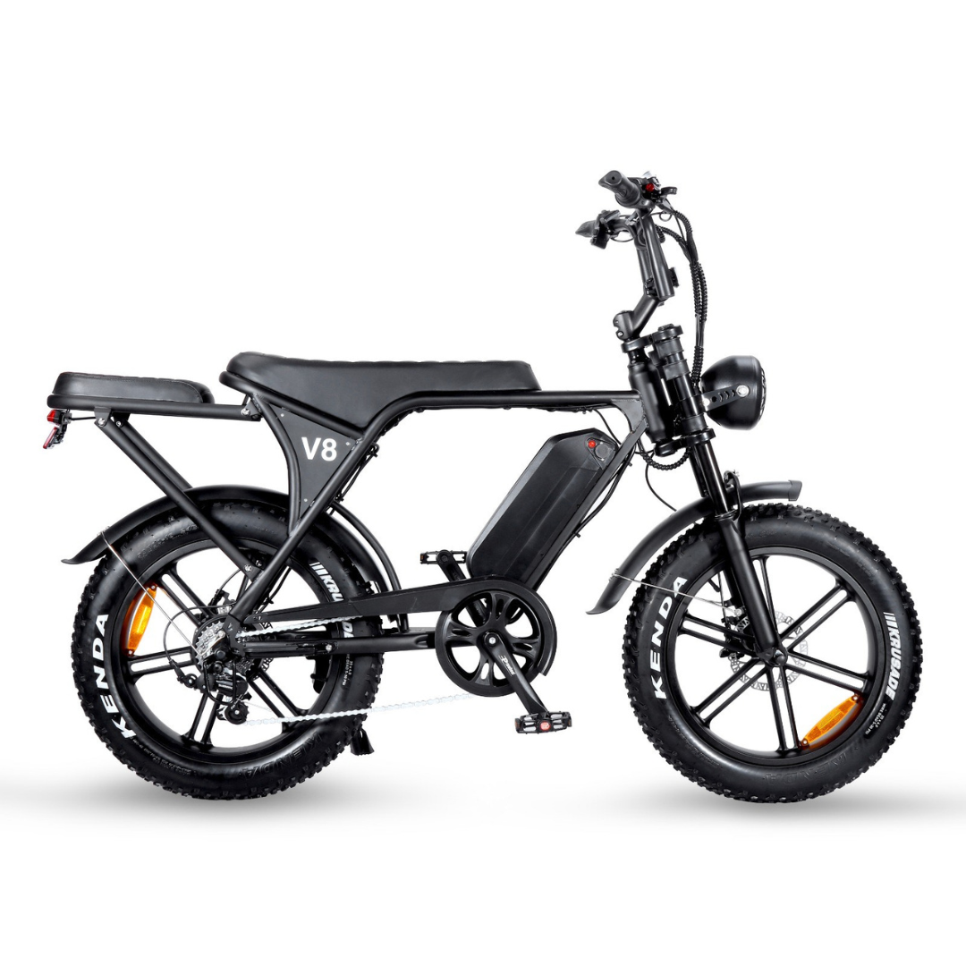 OUXI V8 4.0 (C80) Fatbike 2025 + achterzitje + voetsteuntjes + alarm