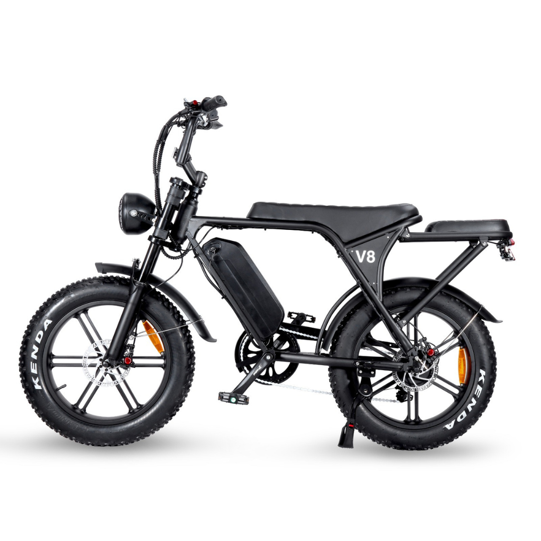 OUXI V8 4.0 (C80) Fatbike 2025 + achterzitje + voetsteuntjes + alarm