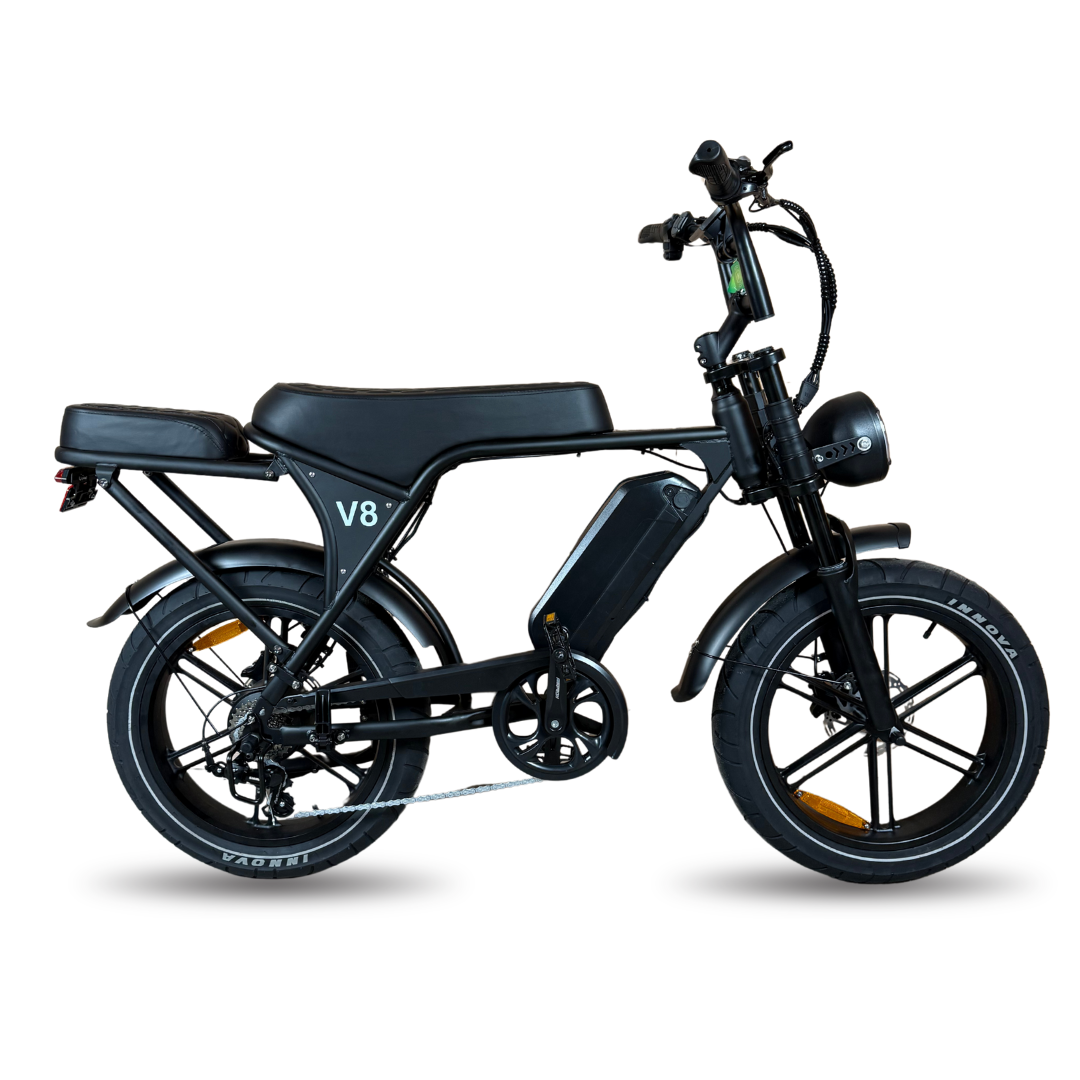 OUXI V8 / C80 6.0 Fatbike 2025 Mat-zwart | Combi-Deal 🔥